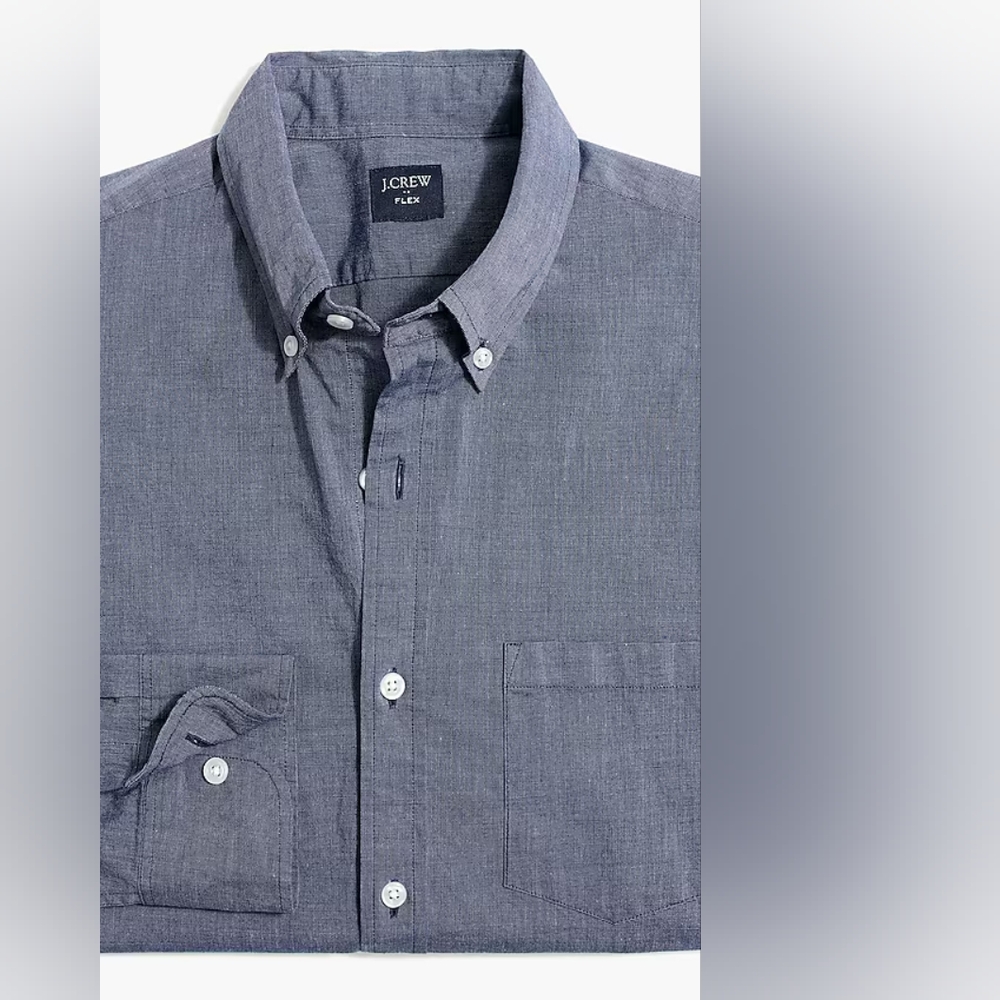 J. Crew Slim Untucked flex casual shirt, Montclair navy, new